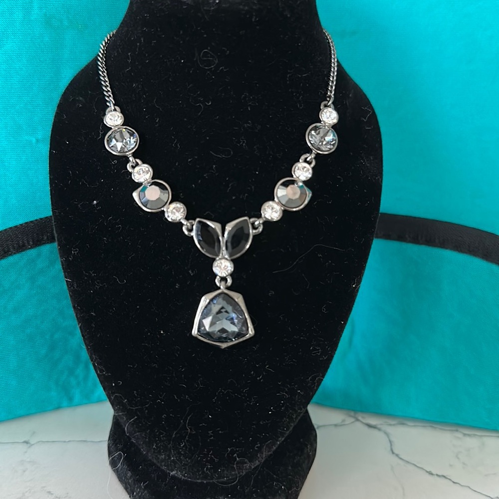 Givenchy black and white stone necklace